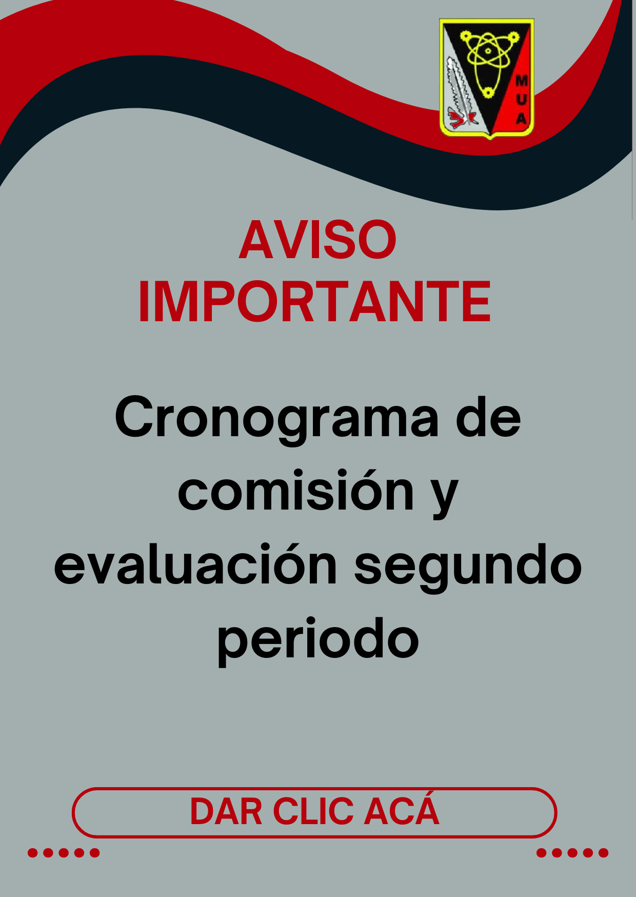 CRONOGRAMA DE COMISIÓN Y EVALUCIÓN SEGUNDO PERIODO